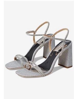 Badgley Mischka “Firey”, silver, 8.5
